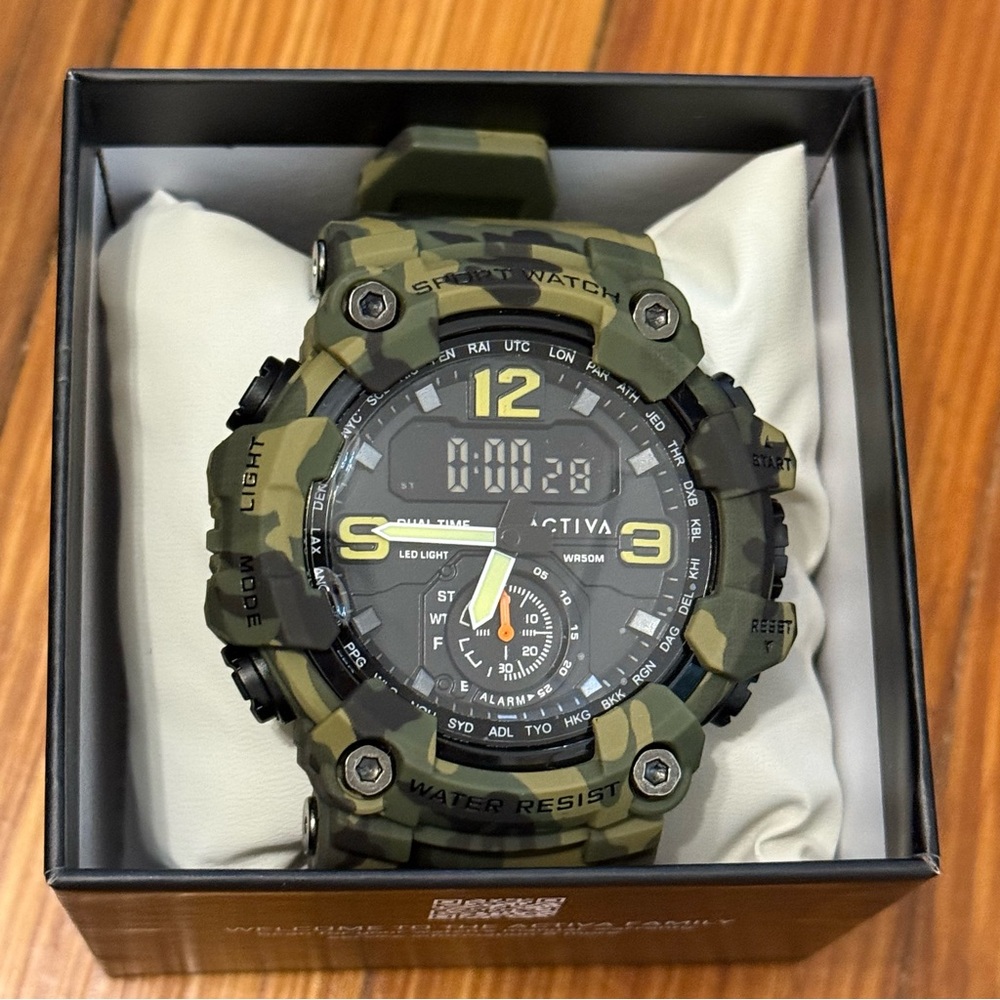 Activa NWT Camouflage Digital Sports Watch Unisex